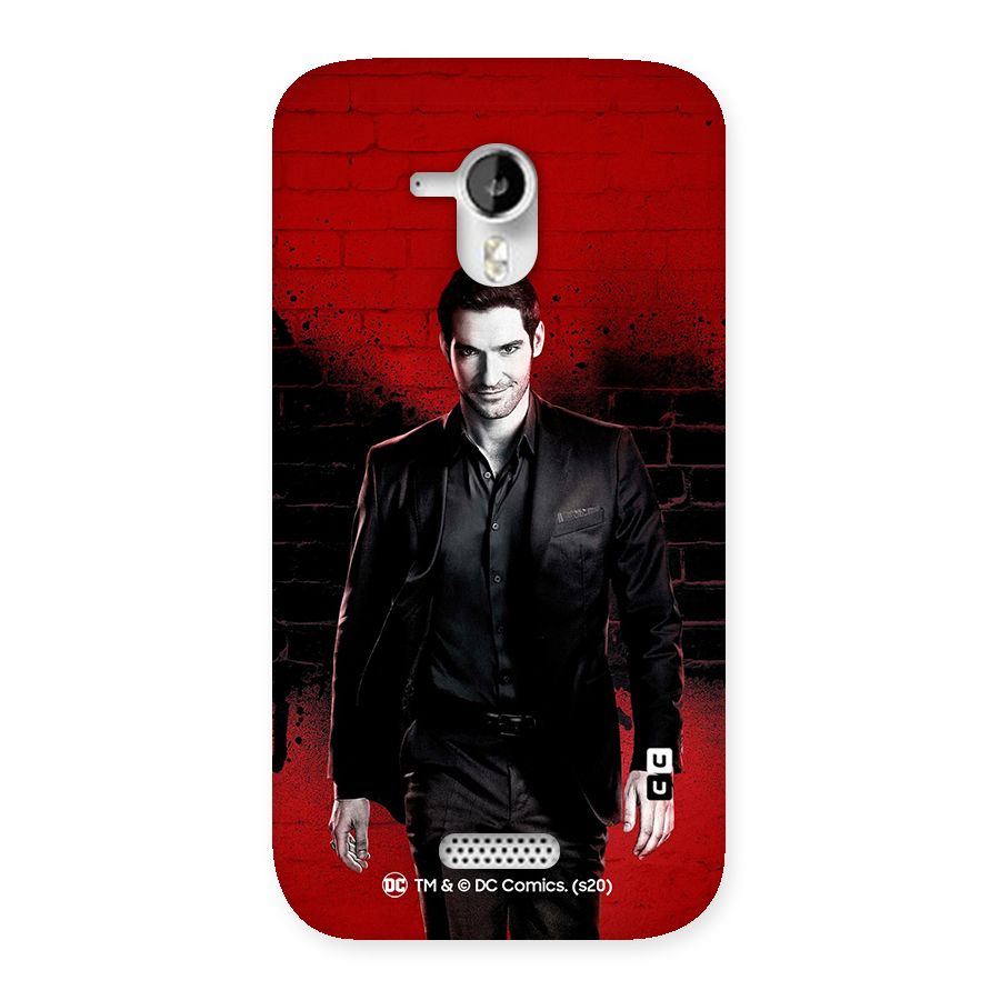 Lucifer Morningstar Wings Shadow Back Case for Micromax Canvas HD A116