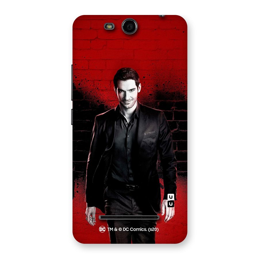 Lucifer Morningstar Wings Shadow Back Case for Micromax Canvas Juice 3 Q392
