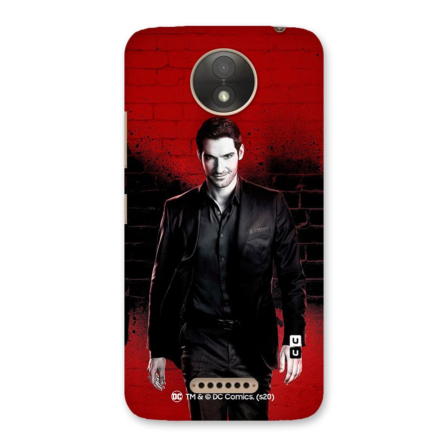 Lucifer Morningstar Wings Shadow Back Case for Moto C Plus