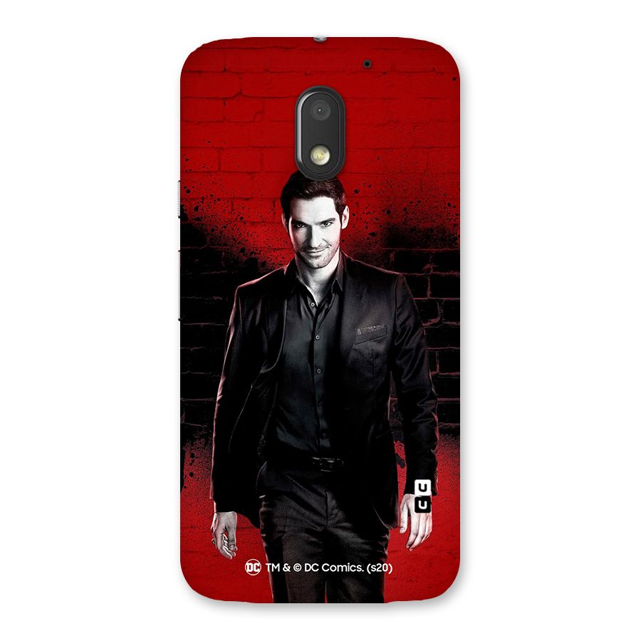 Lucifer Morningstar Wings Shadow Back Case for Moto E3 Power