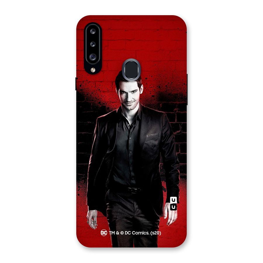 Lucifer Morningstar Wings Shadow Back Case for Samsung Galaxy A20s
