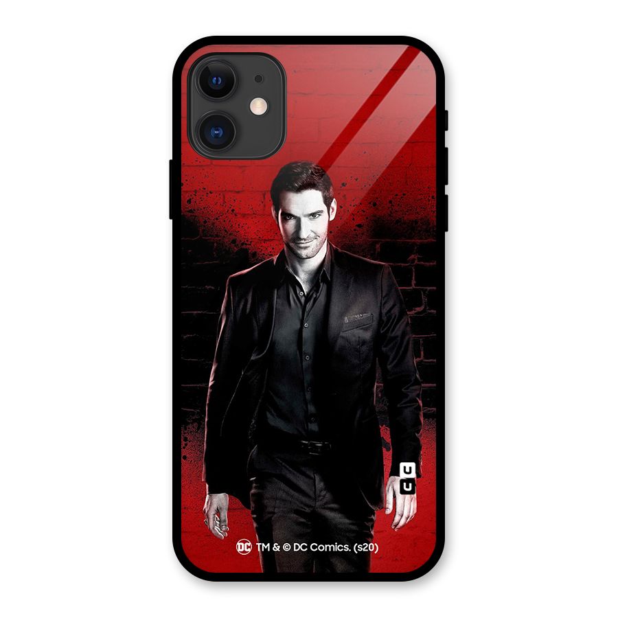 Lucifer Morningstar Wings Shadow Glass Back Case for iPhone 11