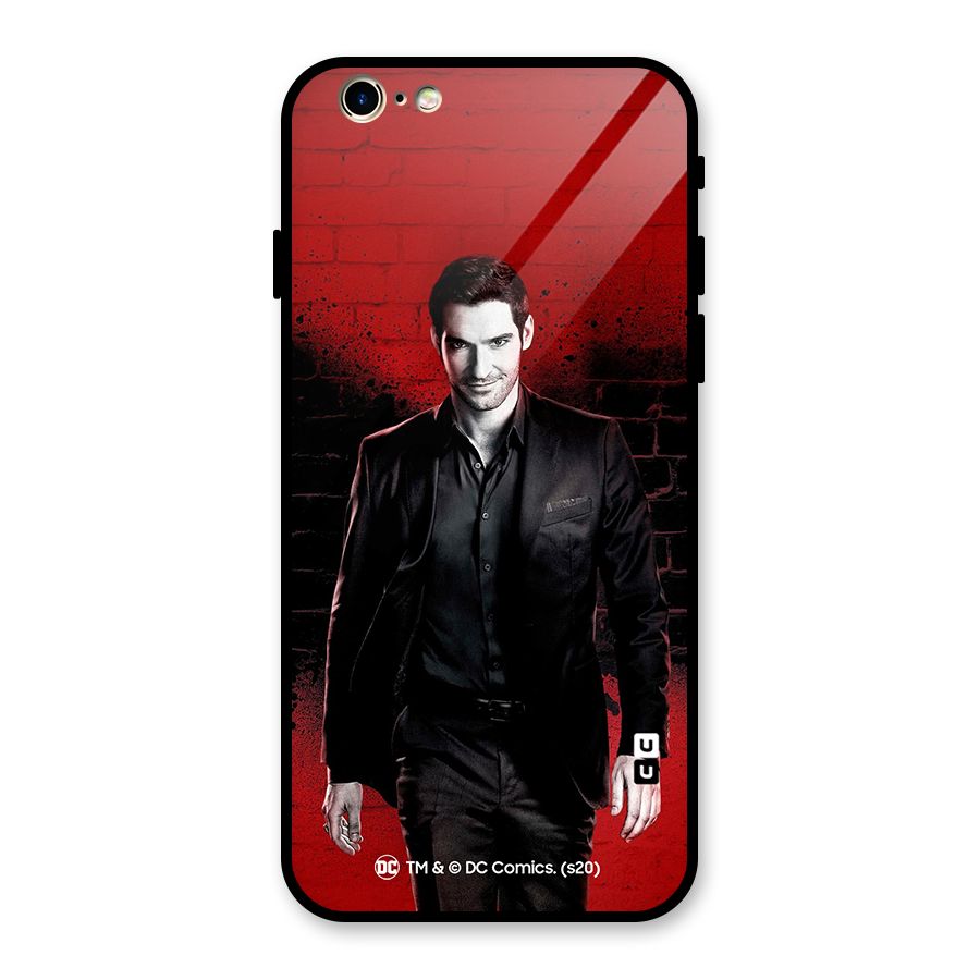 Lucifer Morningstar Wings Shadow Glass Back Case for iPhone 6 6S