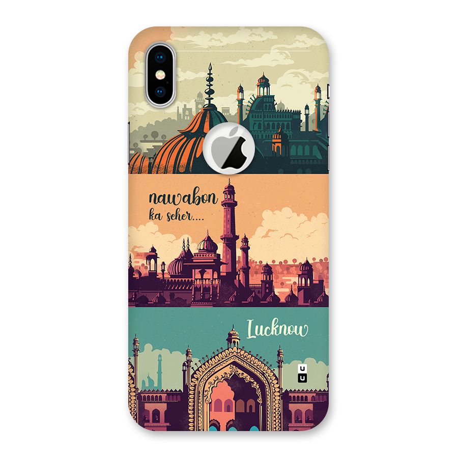 Lucknow City Back Case for iPhone X Logo Cut