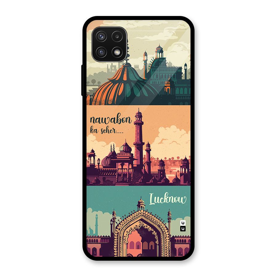 Lucknow City Glass Back Case for Galaxy A22 5G