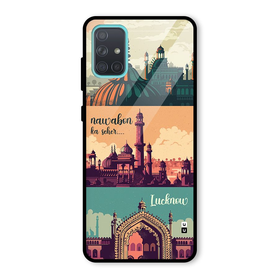 Lucknow City Glass Back Case for Galaxy A71
