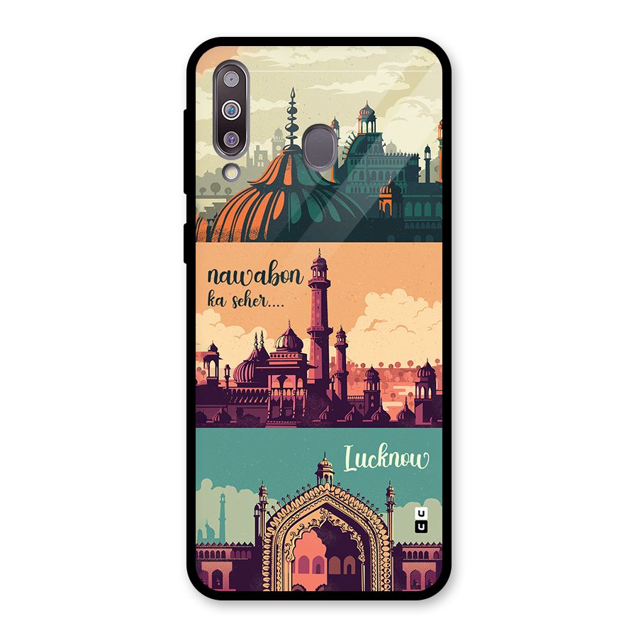 Lucknow City Glass Back Case for Galaxy M30