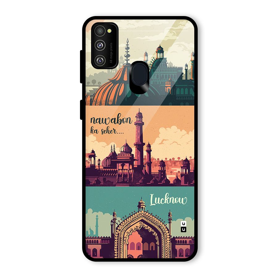 Lucknow City Glass Back Case for Galaxy M30s