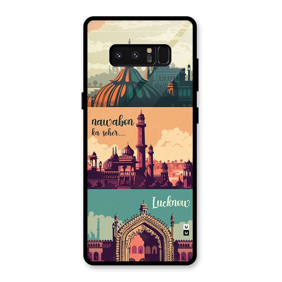 Lucknow City Glass Back Case for Galaxy Note 8