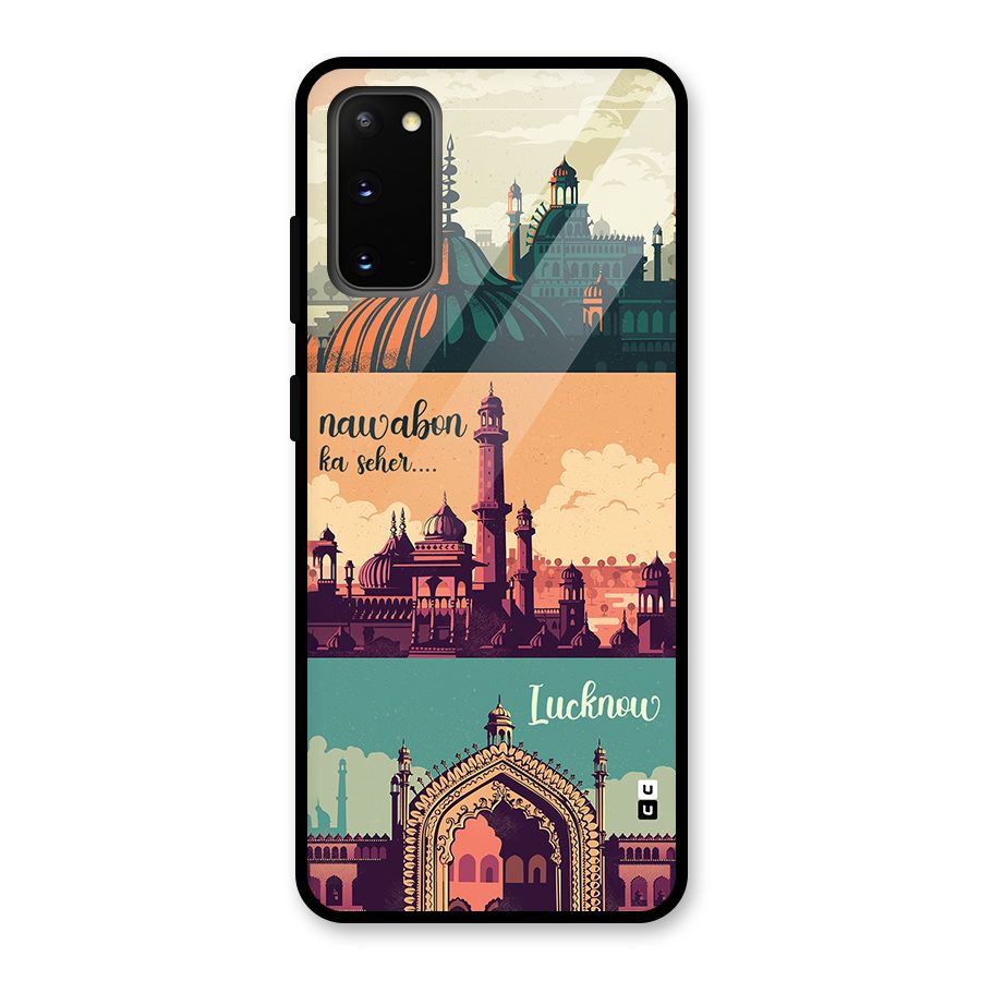 Lucknow City Glass Back Case for Galaxy S20