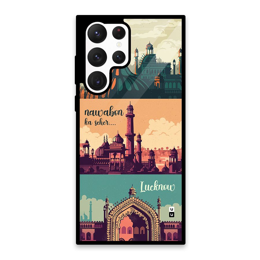 Lucknow City Glass Back Case for Galaxy S22 Ultra 5G