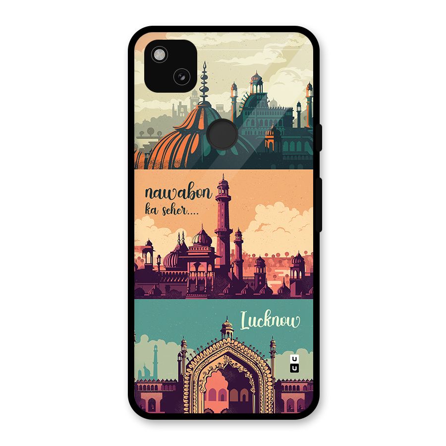 Lucknow City Glass Back Case for Google Pixel 4a