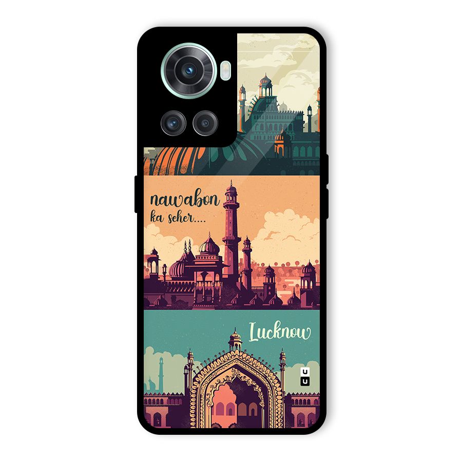 Lucknow City Glass Back Case for OnePlus 10R