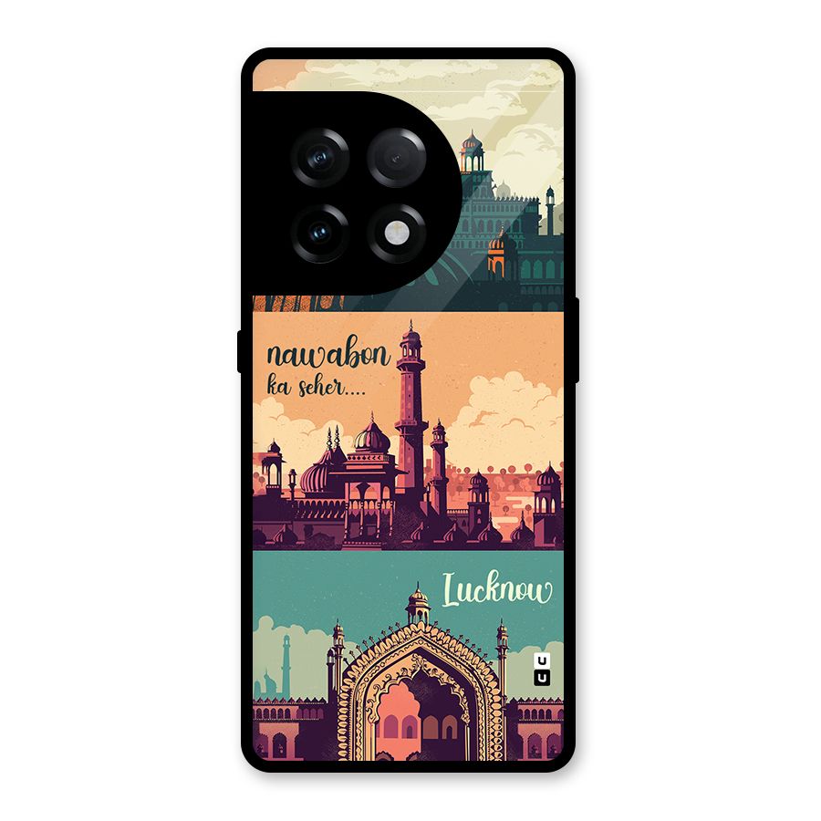Lucknow City Glass Back Case for OnePlus 11R