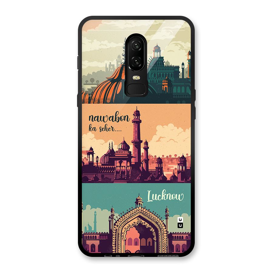 Lucknow City Glass Back Case for OnePlus 6