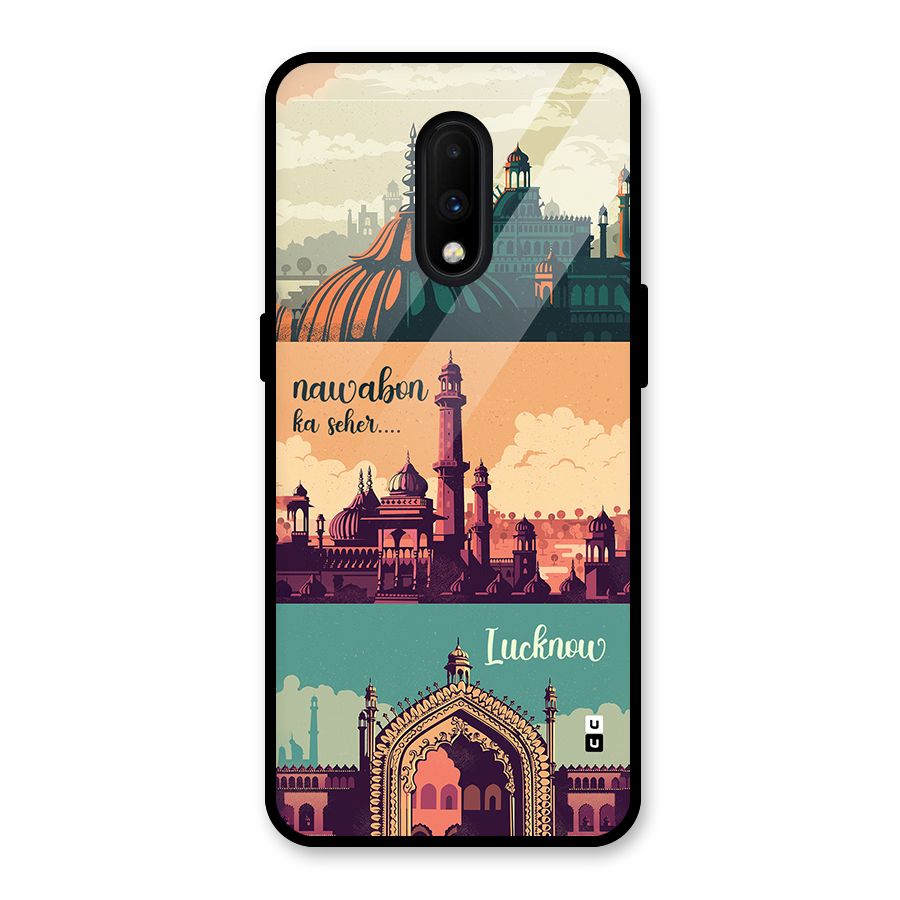 Lucknow City Glass Back Case for OnePlus 7