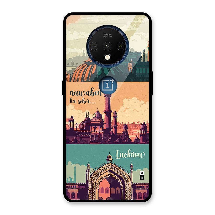 Lucknow City Glass Back Case for OnePlus 7T