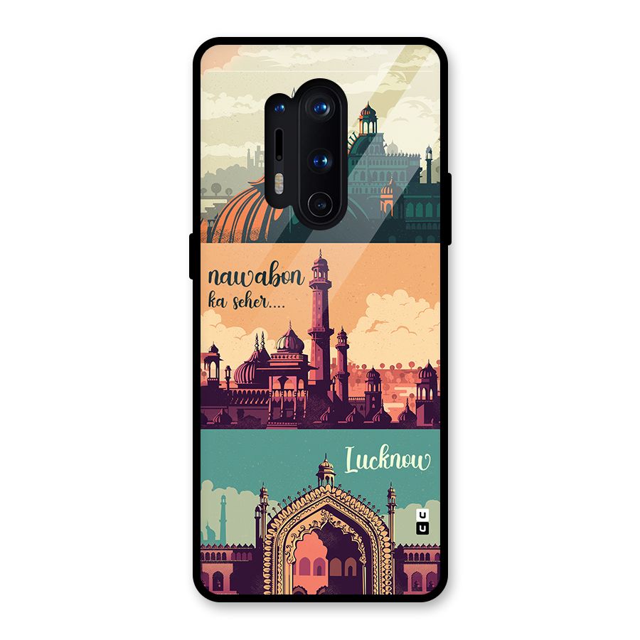 Lucknow City Glass Back Case for OnePlus 8 Pro