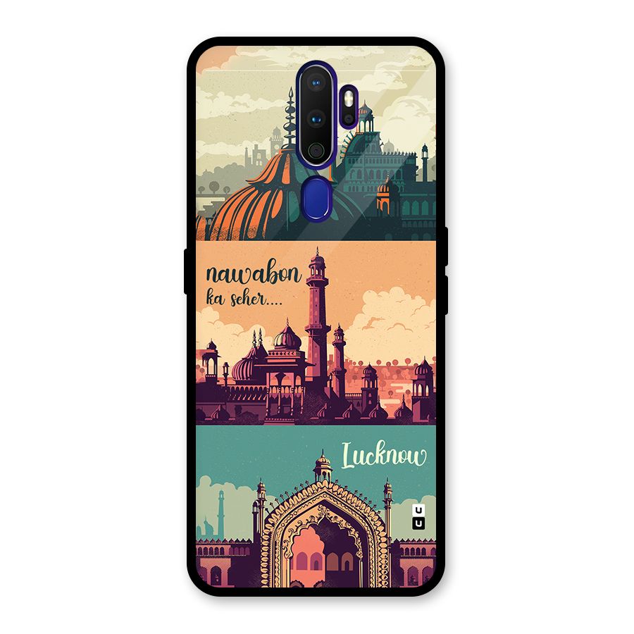 Lucknow City Glass Back Case for Oppo A9 (2020)