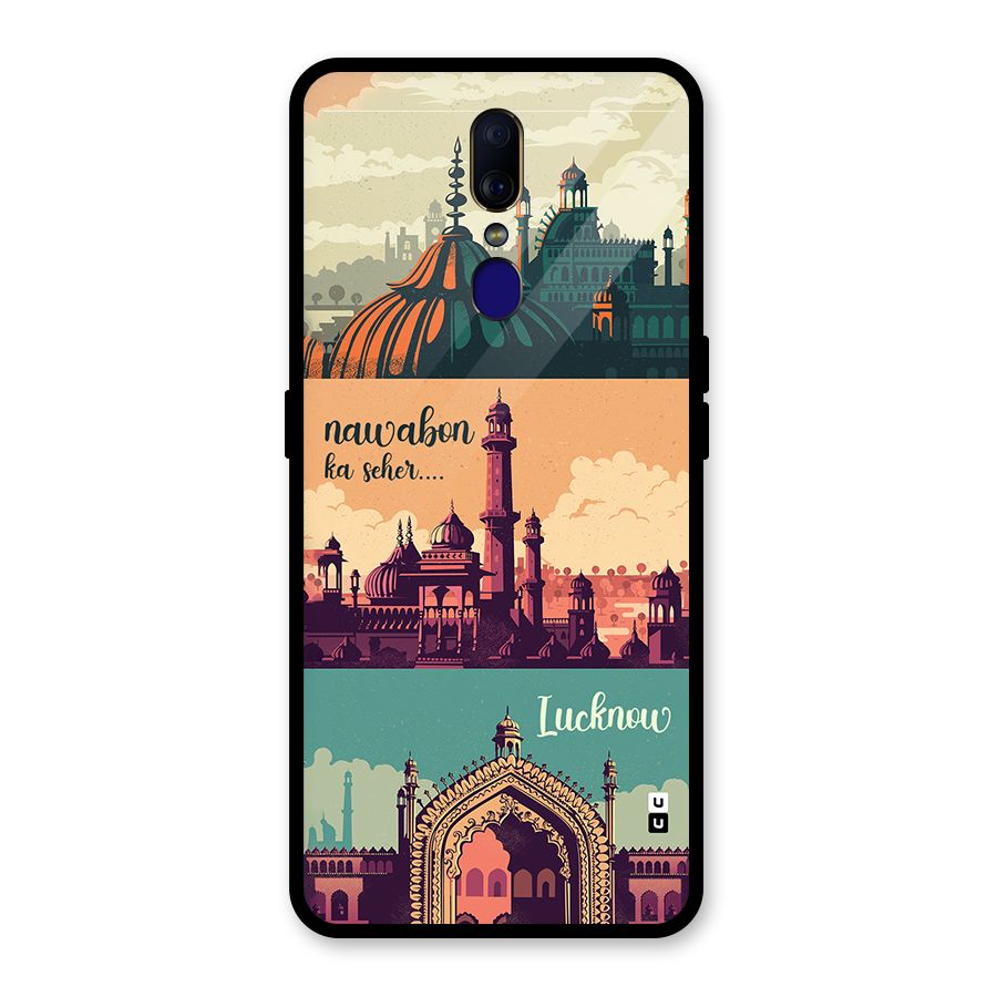 Lucknow City Glass Back Case for Oppo F11