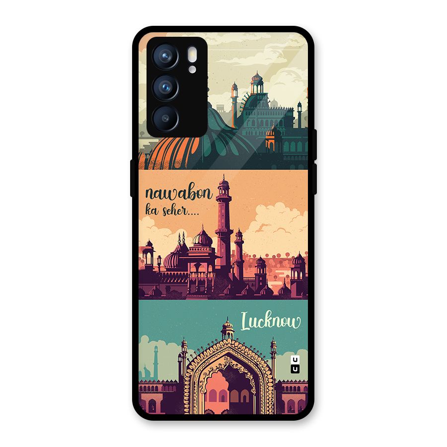 Lucknow City Glass Back Case for Oppo Reno6 5G