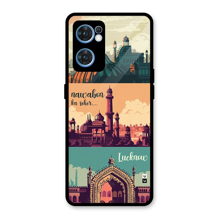 Lucknow City Glass Back Case for Oppo Reno7 5G