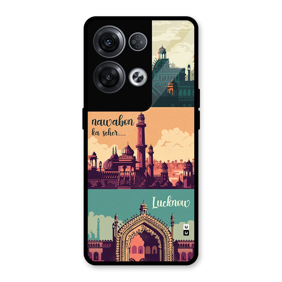 Lucknow City Glass Back Case for Oppo Reno8 Pro 5G