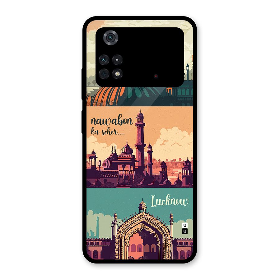 Lucknow City Glass Back Case for Poco M4 Pro 4G