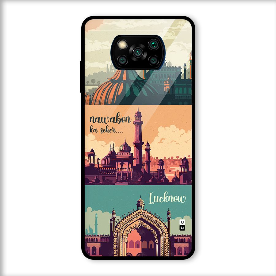 Lucknow City Glass Back Case for Poco X3