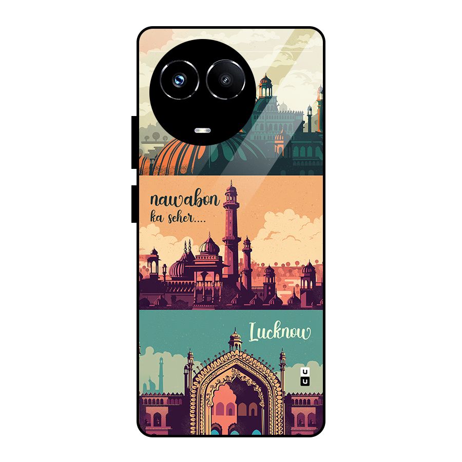 Lucknow City Glass Back Case for Realme 11X
