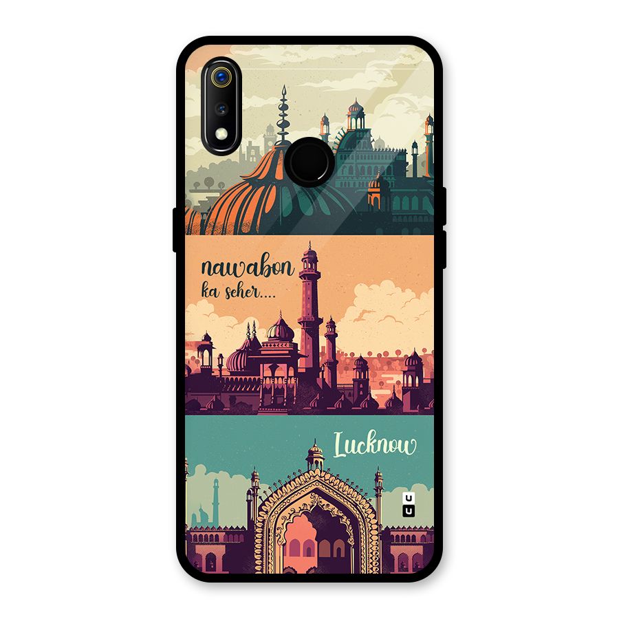 Lucknow City Glass Back Case for Realme 3i