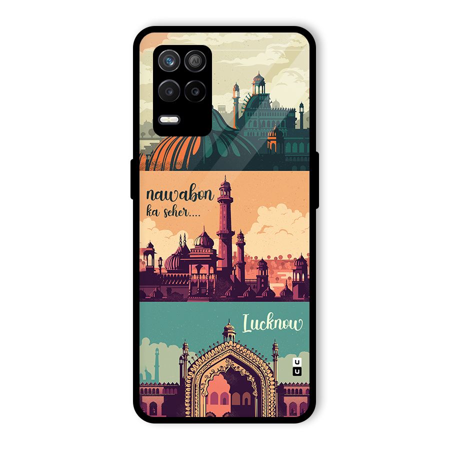 Lucknow City Glass Back Case for Realme 8 5G