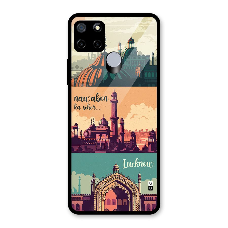 Lucknow City Glass Back Case for Realme C12