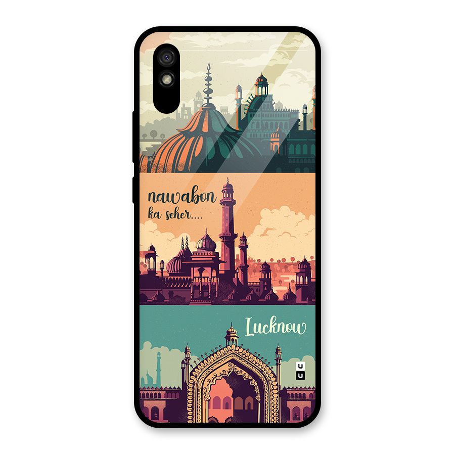 Lucknow City Glass Back Case for Redmi 9A