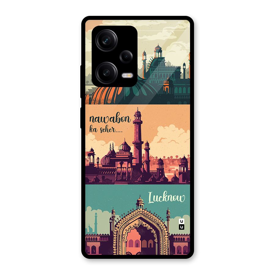 Lucknow City Glass Back Case for Redmi Note 12 Pro