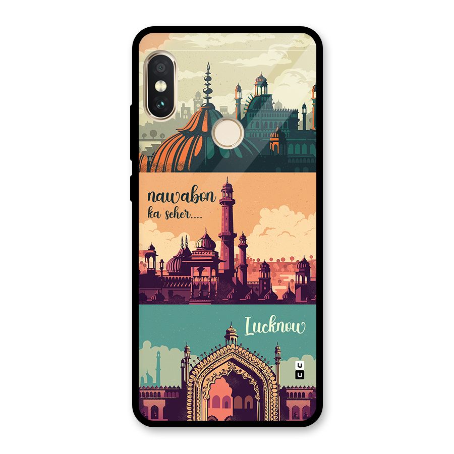 Lucknow City Glass Back Case for Redmi Note 5 Pro