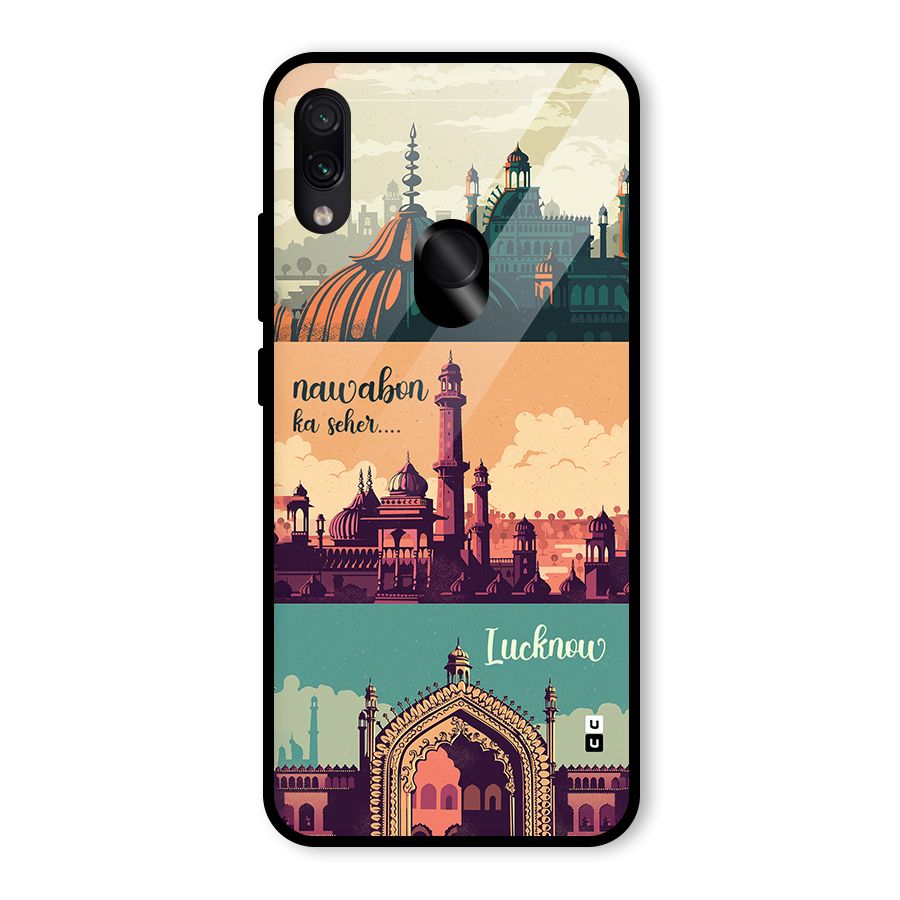 Lucknow City Glass Back Case for Redmi Note 7 Pro