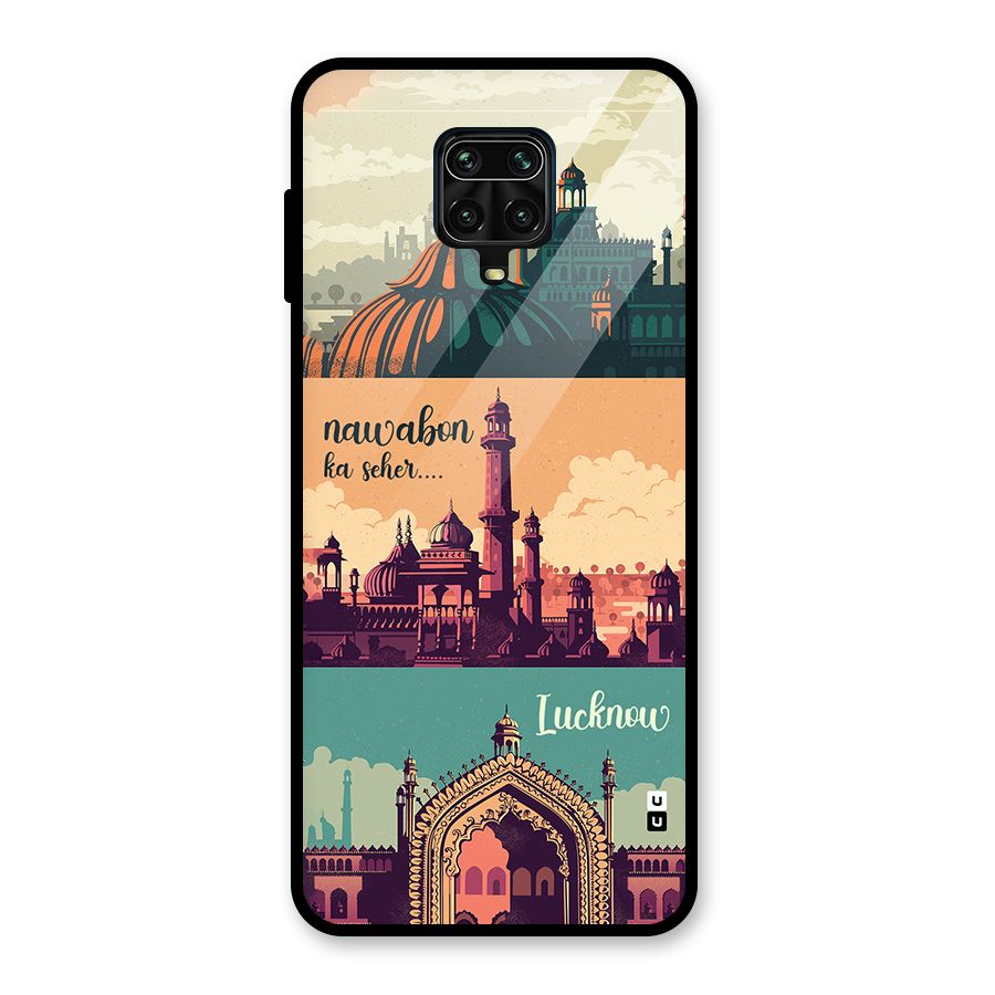 Lucknow City Glass Back Case for Redmi Note 9 Pro
