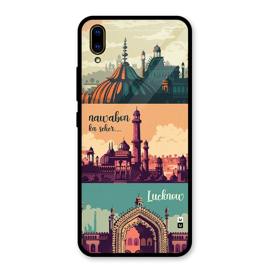 Lucknow City Glass Back Case for Vivo V11 Pro