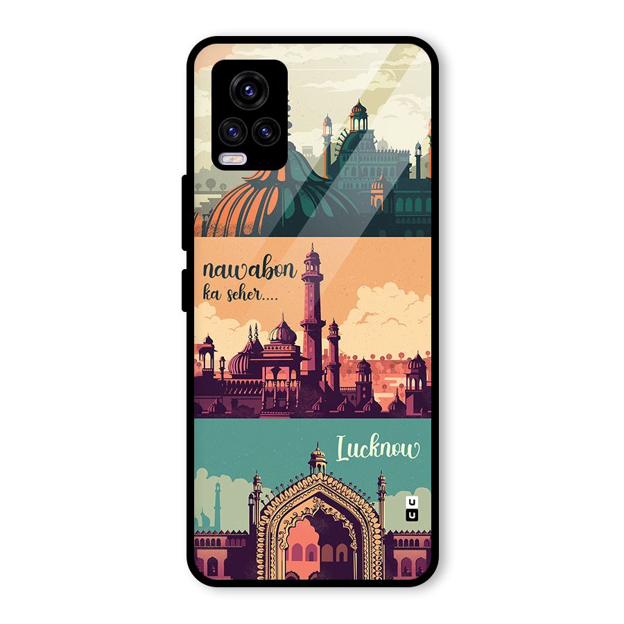 Lucknow City Glass Back Case for Vivo V20 2021