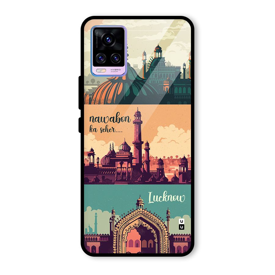 Lucknow City Glass Back Case for Vivo V20 Pro