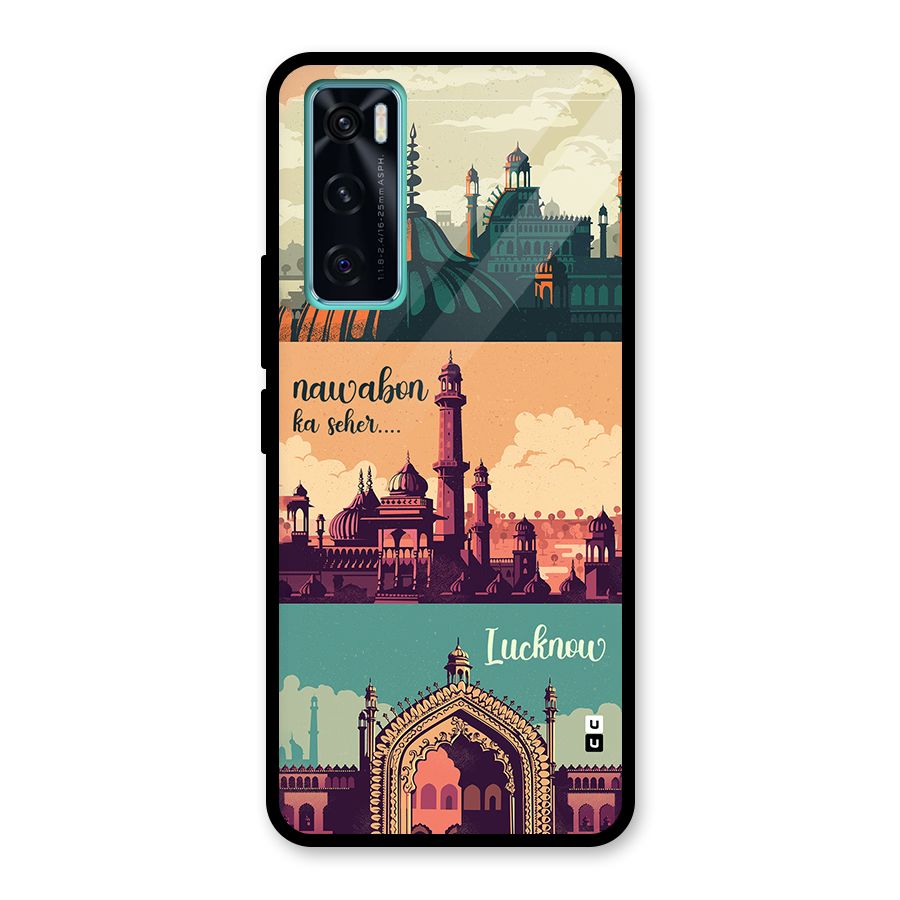 Lucknow City Glass Back Case for Vivo V20 SE