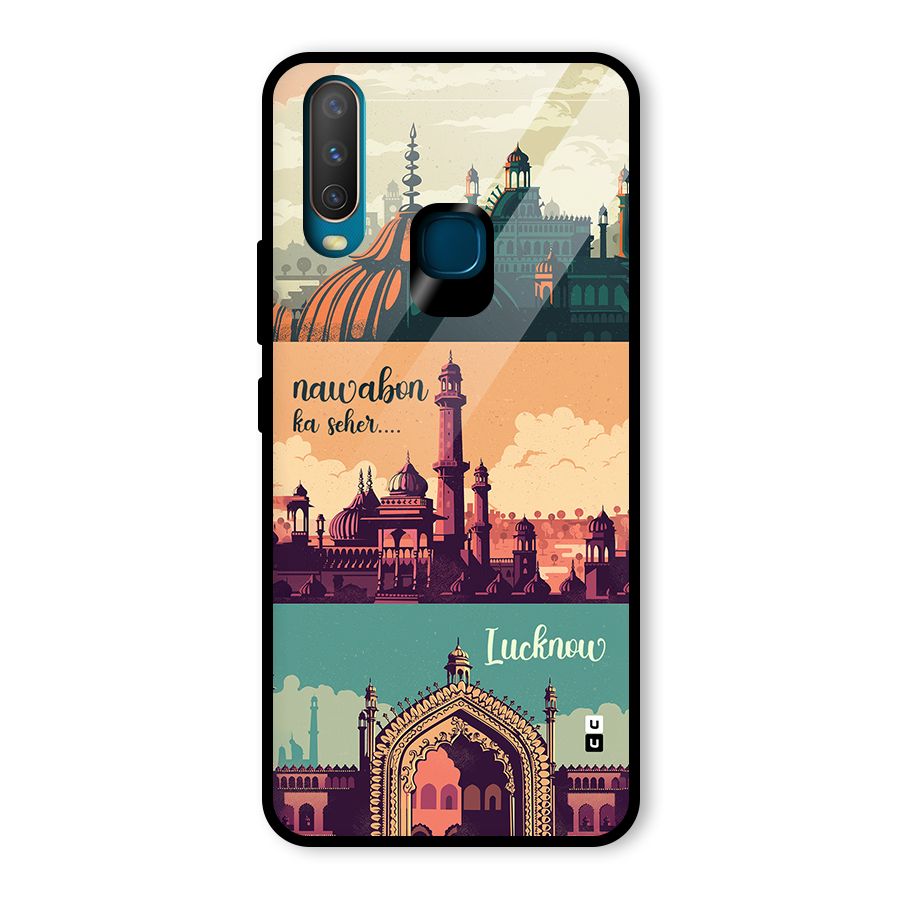 Lucknow City Glass Back Case for Vivo Y12