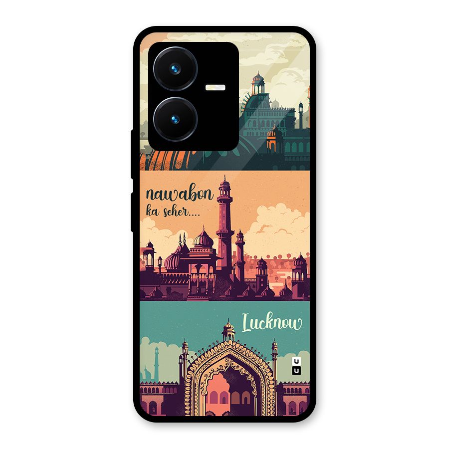 Lucknow City Glass Back Case for Vivo Y22