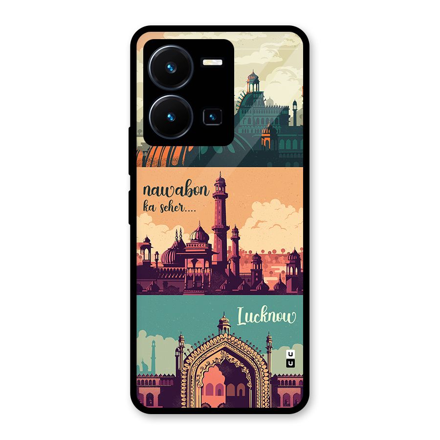 Lucknow City Glass Back Case for Vivo Y35