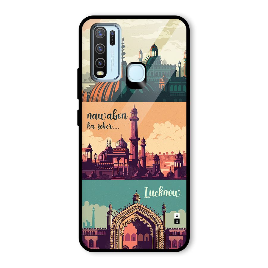 Lucknow City Glass Back Case for Vivo Y50