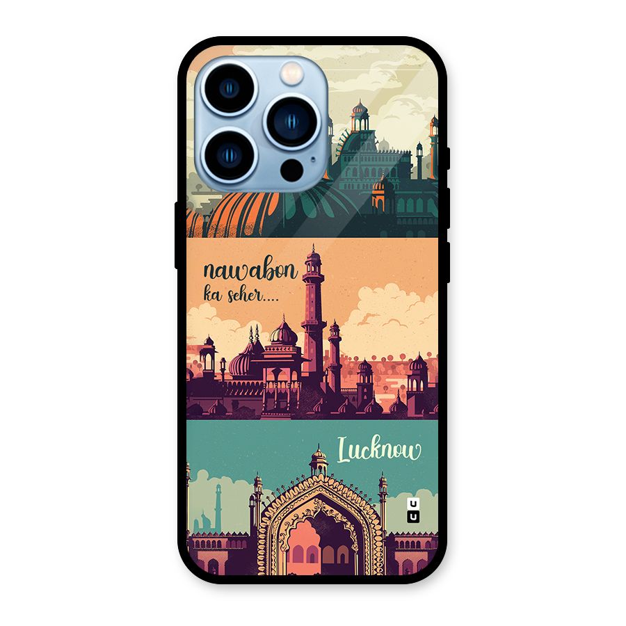 Lucknow City Glass Back Case for iPhone 13 Pro
