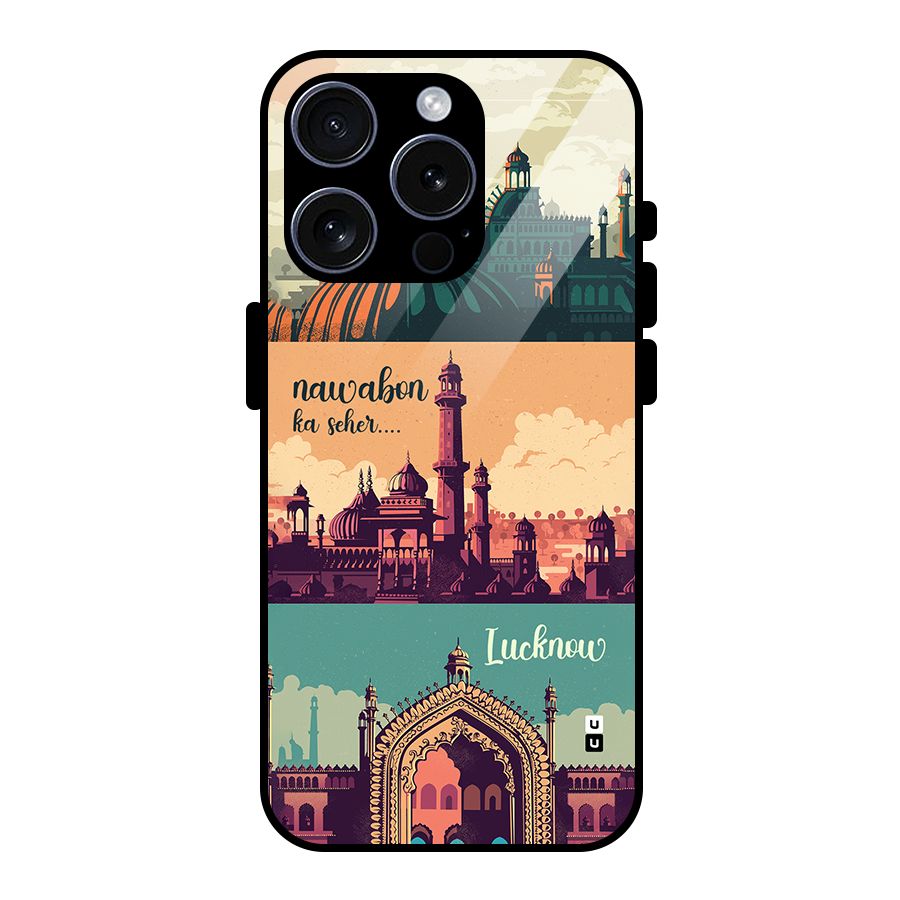 Lucknow City Glass Back Case for iPhone 15 Pro