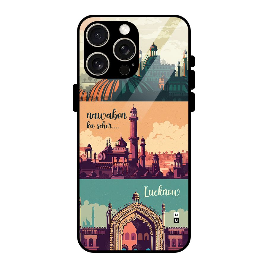 Lucknow City Glass Back Case for iPhone 15 Pro Max