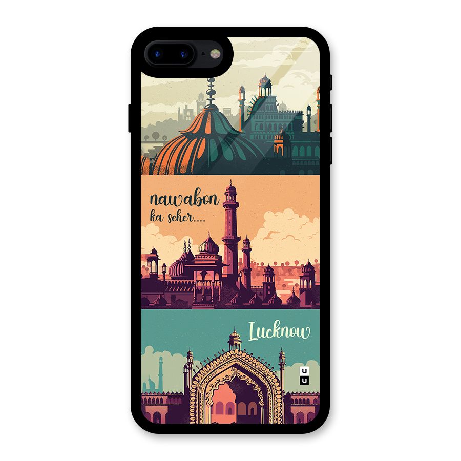 Lucknow City Glass Back Case for iPhone 8 Plus